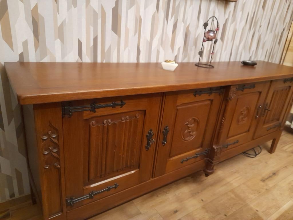 Buffet de salle à manger  en chêne massif, Enlèvement, Chêne