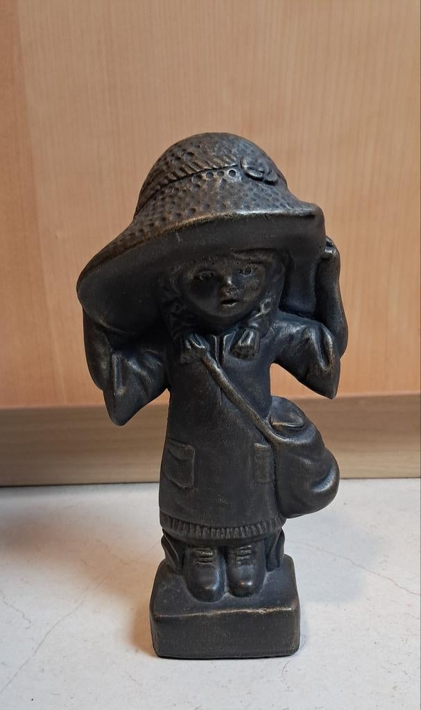 Vintage bronzen beeldje, Verzamelen, Beelden en Beeldjes, Zo goed als nieuw, Ophalen of Verzenden