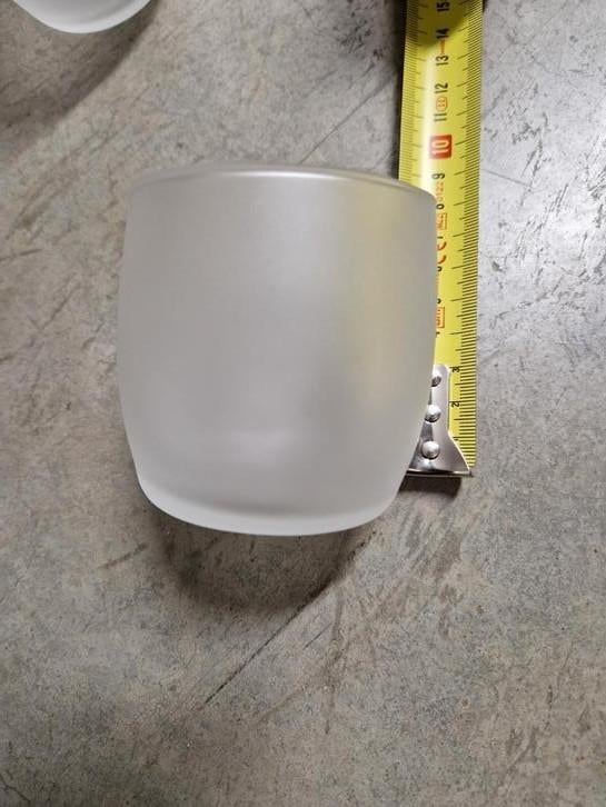 Theelicht-/aperitiefglaasjes mat glas 7 stuks 7 cm hoog, Enlèvement ou Envoi, Comme neuf