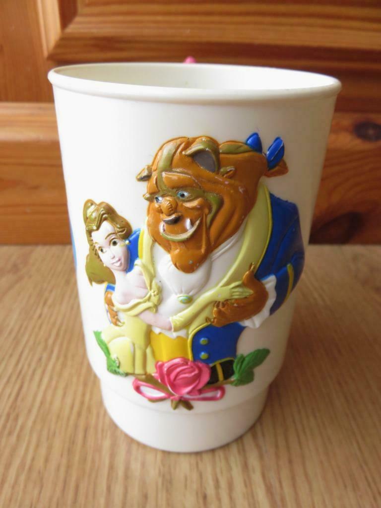 mug World on ice la belle et la bête de Disney en plastique, Ophalen of Verzenden, Overige figuren, Gebruikt, Overige typen