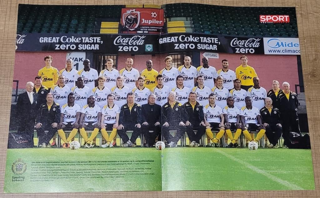 Sporting Lokeren seizoen 2011-2012 - poster, Enlèvement ou Envoi, Comme neuf, Affiche, Image ou Autocollant