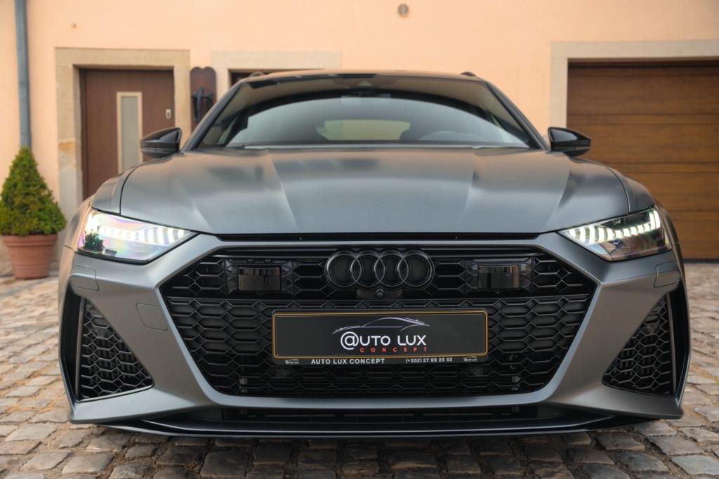 Audi RS6 Pack Dynamique/RS Design/ACC/360/HUD/SoftClose/B&O, Autos, Cuir, Argent ou Gris, 3996 cm³, Euro 6