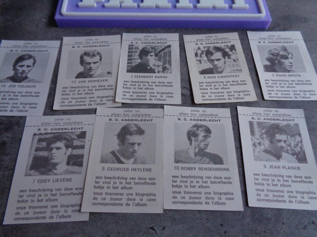 Voetbal ANDERLECHT RSC prenten   anno 1971/1972 ed. Vanderho, Verzenden, Zo goed als nieuw