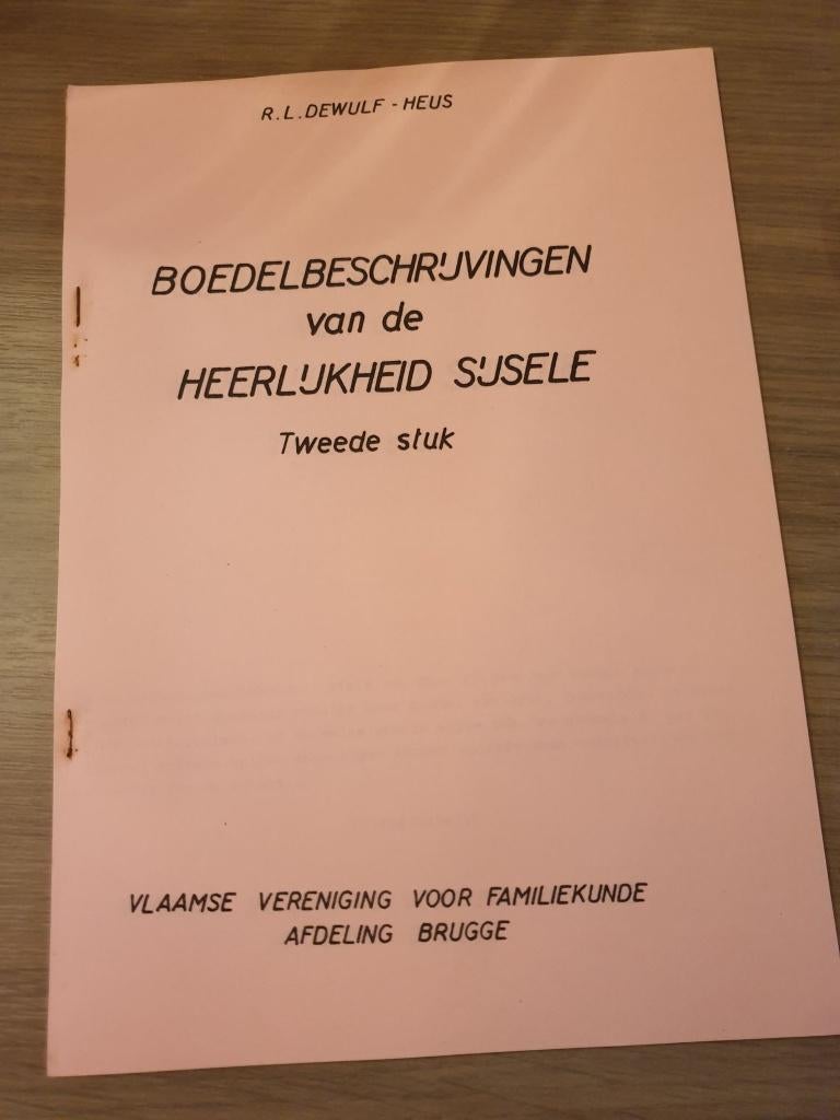 SIJSELE DAMME Boedelbeschrijvingen van de heerlijkheid..., Boeken, Ophalen of Verzenden, Gelezen