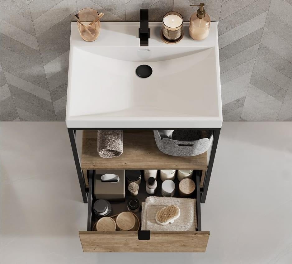 Vasque + meuble salle de bains + tiroirs.NEUF! 3 composants, Enlèvement, Neuf