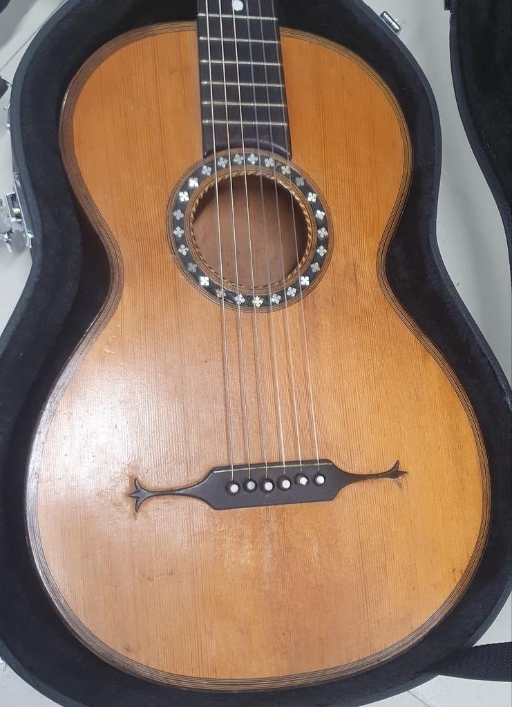 Parlor gitaar antiek klassiek, Muziek en Instrumenten, Snaarinstrumenten | Gitaren | Akoestisch, Ophalen of Verzenden