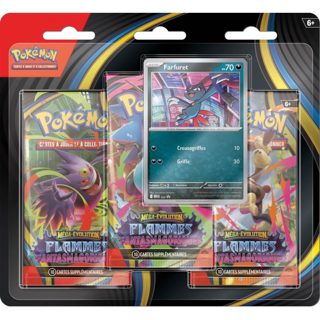 Pokemon Tripack ME2 Farfuret, Hobby en Vrije tijd, Verzamelkaartspellen | Pokémon, Nieuw, Boosterbox, Ophalen