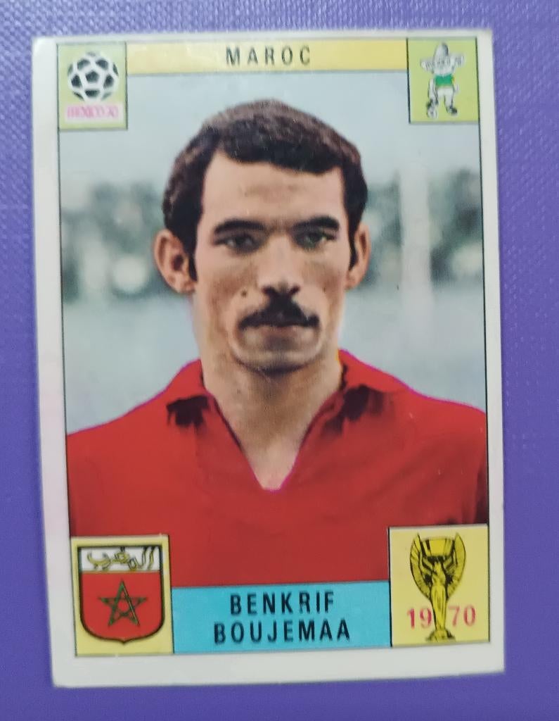 Panini CARTE 1970 foot Coupe du monde Mexique 70 BOUJEMAA, Envoi, Image