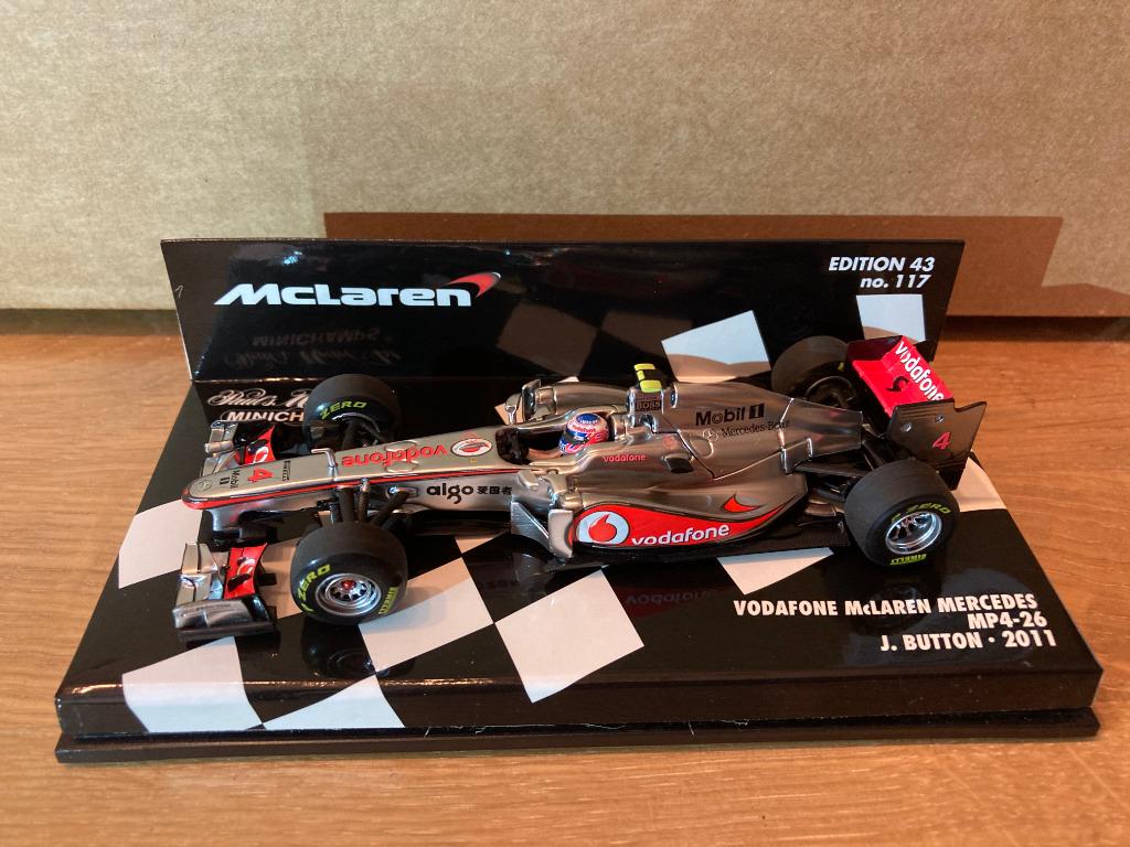 Jenson Button 1:43 Vodafone Mclaren Mercedes MP4-26 2011, Verzamelen, Ophalen of Verzenden, Nieuw, Formule 1