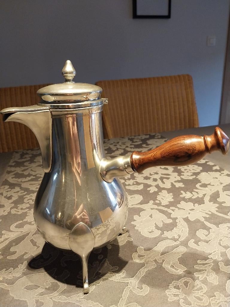 kan in tin  met stempels  30  euro, Antiek en Kunst, Antiek | Tin, Ophalen