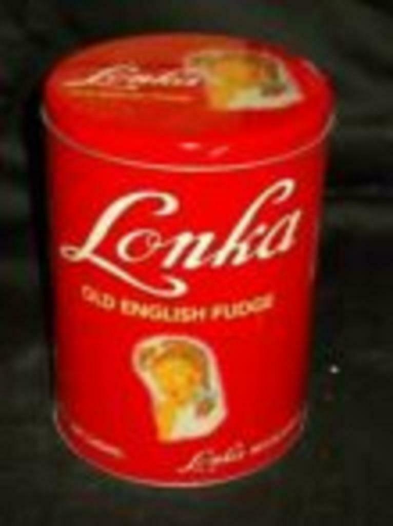 Bliken Doos Lonka .Old English Fudge, Verzamelen, Ophalen of Verzenden, Zo goed als nieuw, Koek(jes), Overige merken