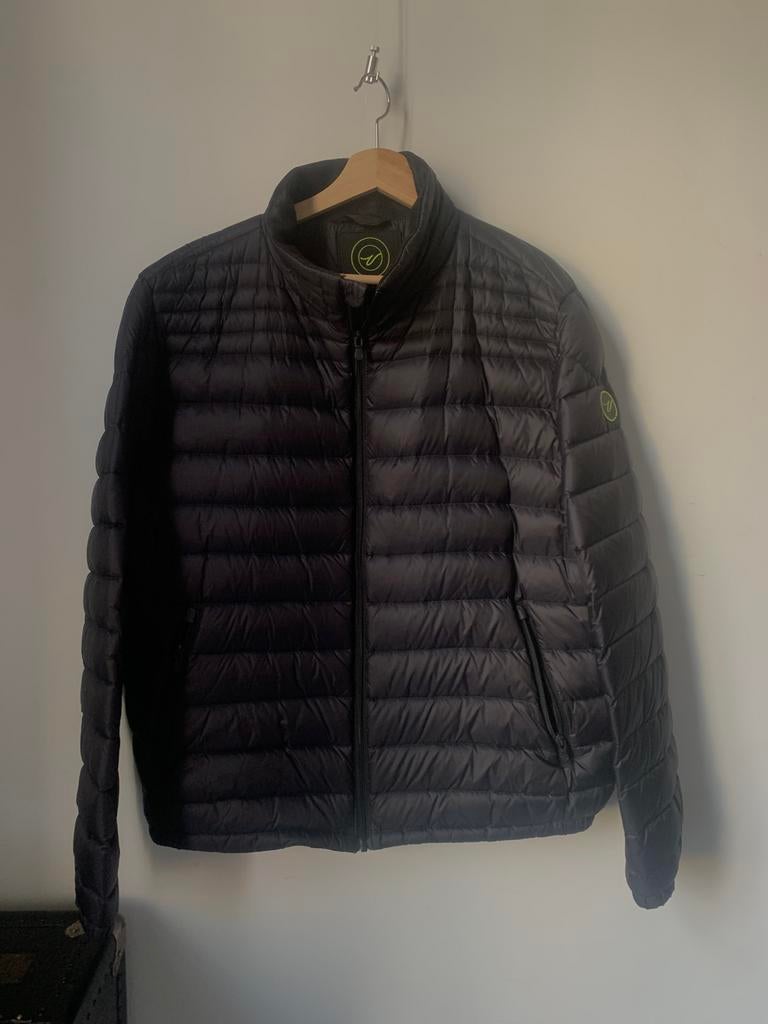 Veste doudoune bleu marine noire Vue sur mer plumes duvet XL, Enlèvement ou Envoi, Comme neuf, Noir