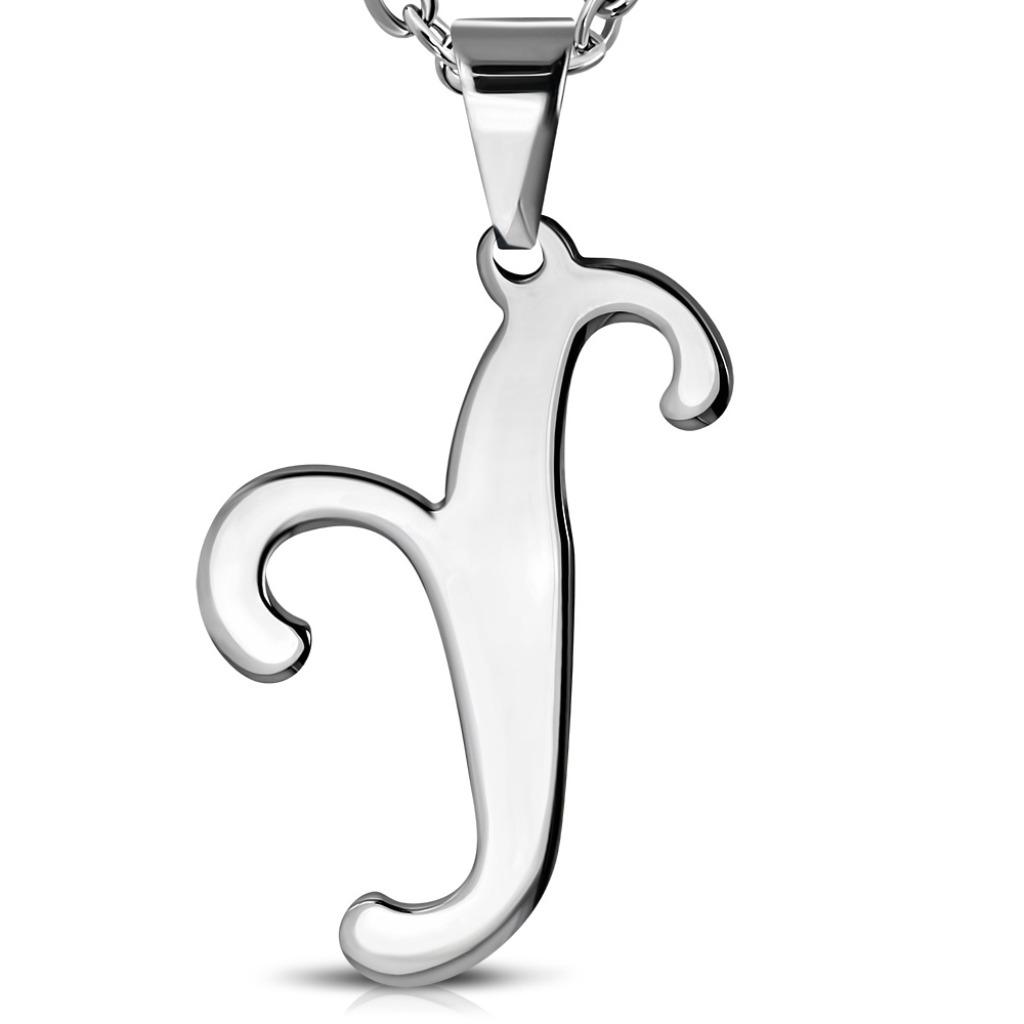 Pendentif alphabet lettre Y en acier inoxydable, Enlèvement ou Envoi, Neuf, Argent, Autres matériaux