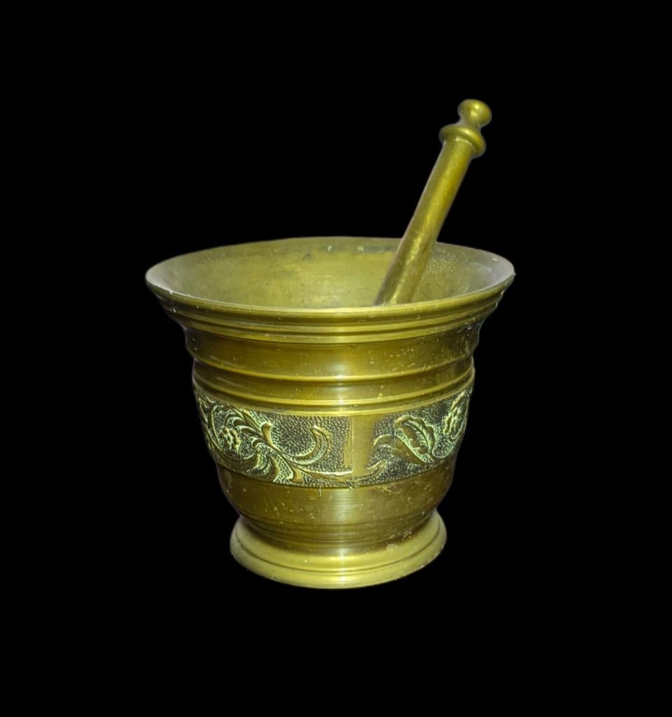Koperen stamper en vijzel, Envoi, Cuivre