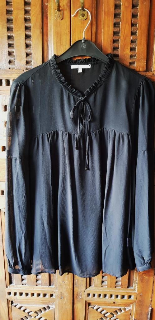 Blouse noire en viscose Oliver Bonas Taille 42, Enlèvement ou Envoi, Oliver Bonas, Noir, Taille 42/44 (L)