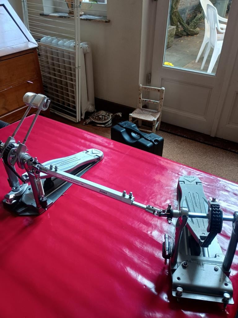 Tama speed cobra dubbel pedaal, Ophalen