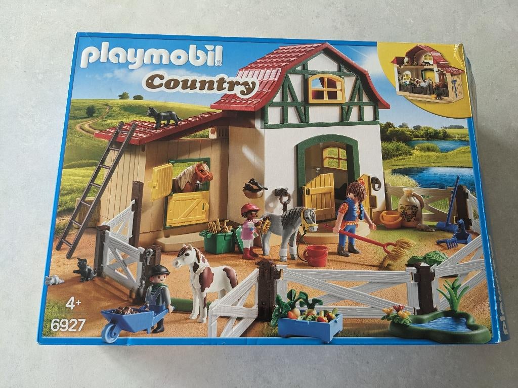 Playmobil Country paardenranch 6927, Ophalen of Verzenden, Zo goed als nieuw, Complete set