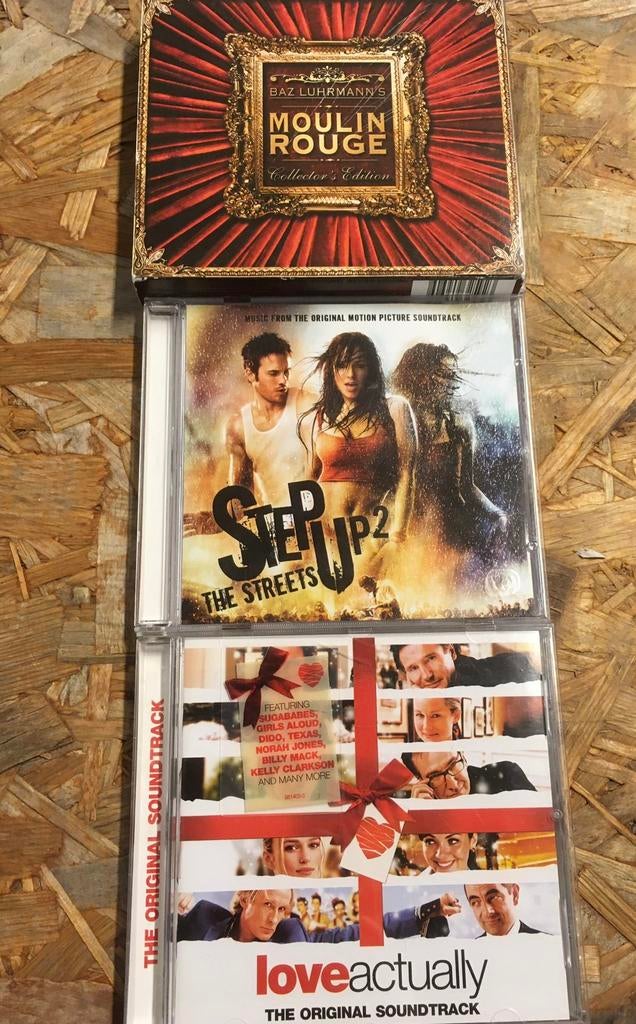 Moulin Rouge -Step Up2-Love Actually soundtrack cd’s, Enlèvement, Comme neuf