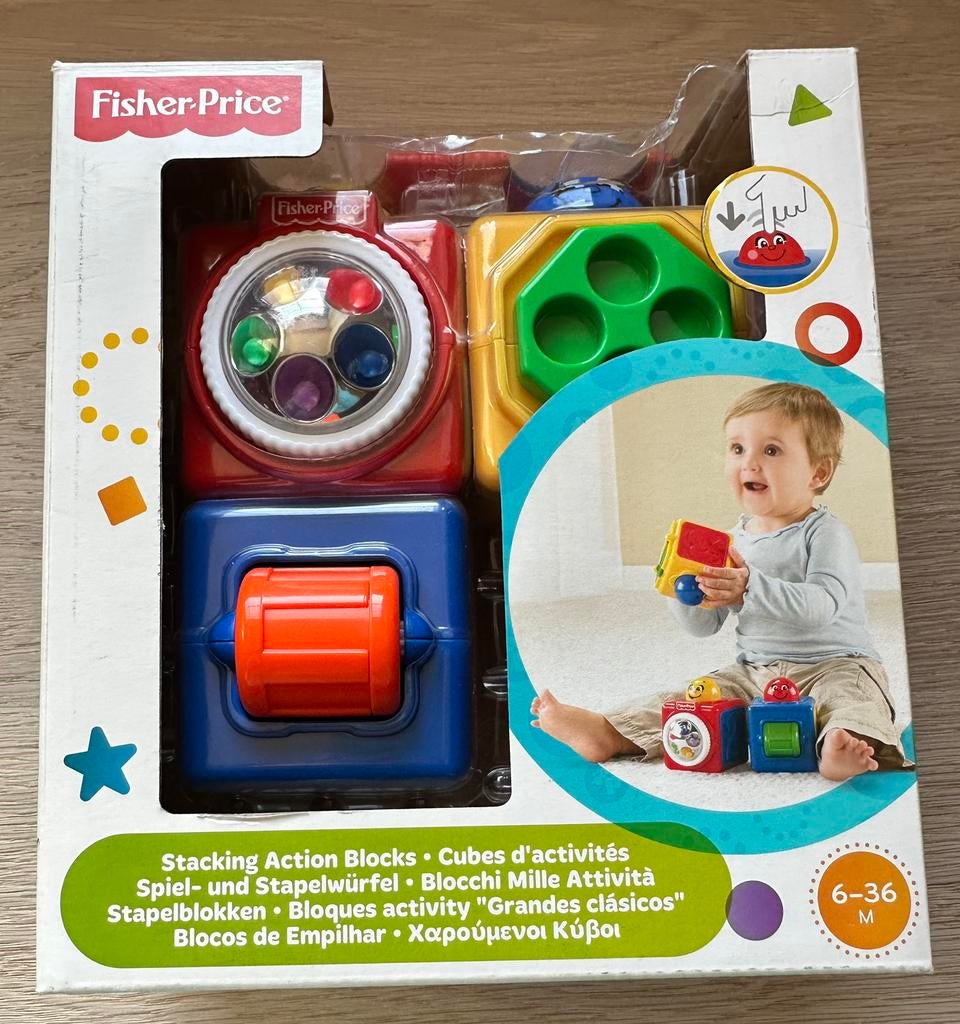 Fisher Price stapelblokken, Kinderen en Baby's, Speelgoed | Fisher-Price, Ophalen, Zo goed als nieuw