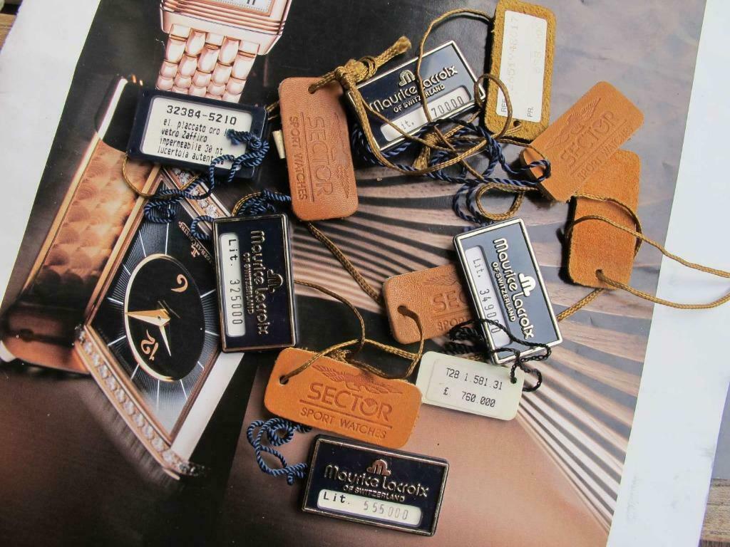 Maurice Lacroix en Sector hangtags prijskaartjes, Ophalen of Verzenden