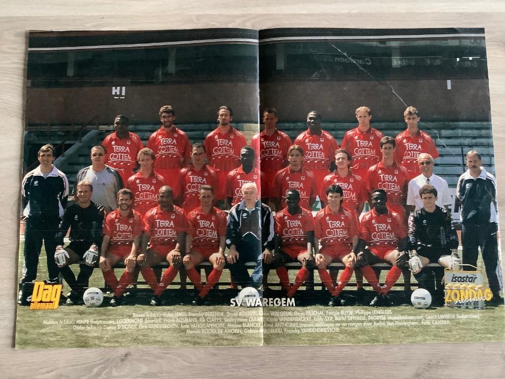 Poster SV Waregem Half Jaren 90, Verzamelen, Ophalen of Verzenden, Zo goed als nieuw, Poster, Plaatje of Sticker