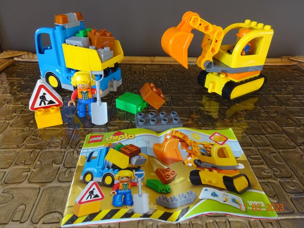 LEGO DUPLO Rupsband-Graafmachine -10812*Prima staat*VOLLEDIG, Enlèvement ou Envoi, Ensemble complet, Duplo