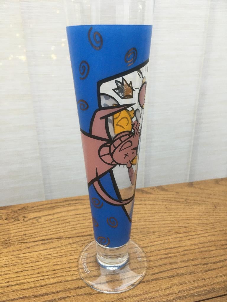 Design bierglas. Ritzenhoff. Naam: Auge. Hoogte: 25 cm., Verzamelen, Glas en Drinkglazen, Ophalen of Verzenden, Zo goed als nieuw