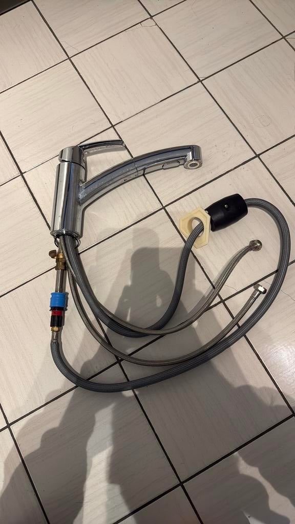 Keukenkraan grohe, Ophalen, Zo goed als nieuw, Chroom, Kraan