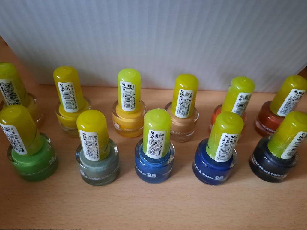 Lot vernis à ongles mega colours - 2B, Enlèvement ou Envoi, Neuf, Mains et Ongles, Maquillage