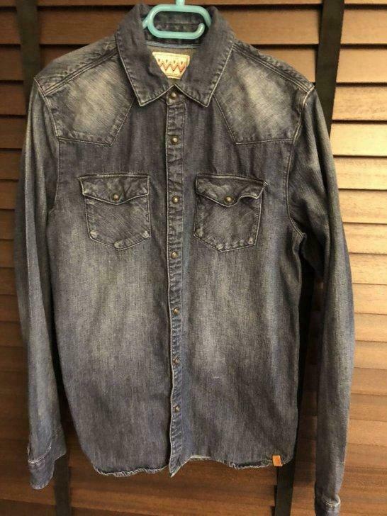 Donkerblauw jeanshemd Scotch Shrunk, Ophalen of Verzenden, Gebruikt, Jongen, Shirt of Longsleeve