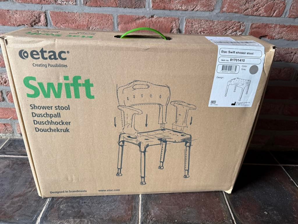 Etac Swift douchekruk, Diversen, Ophalen