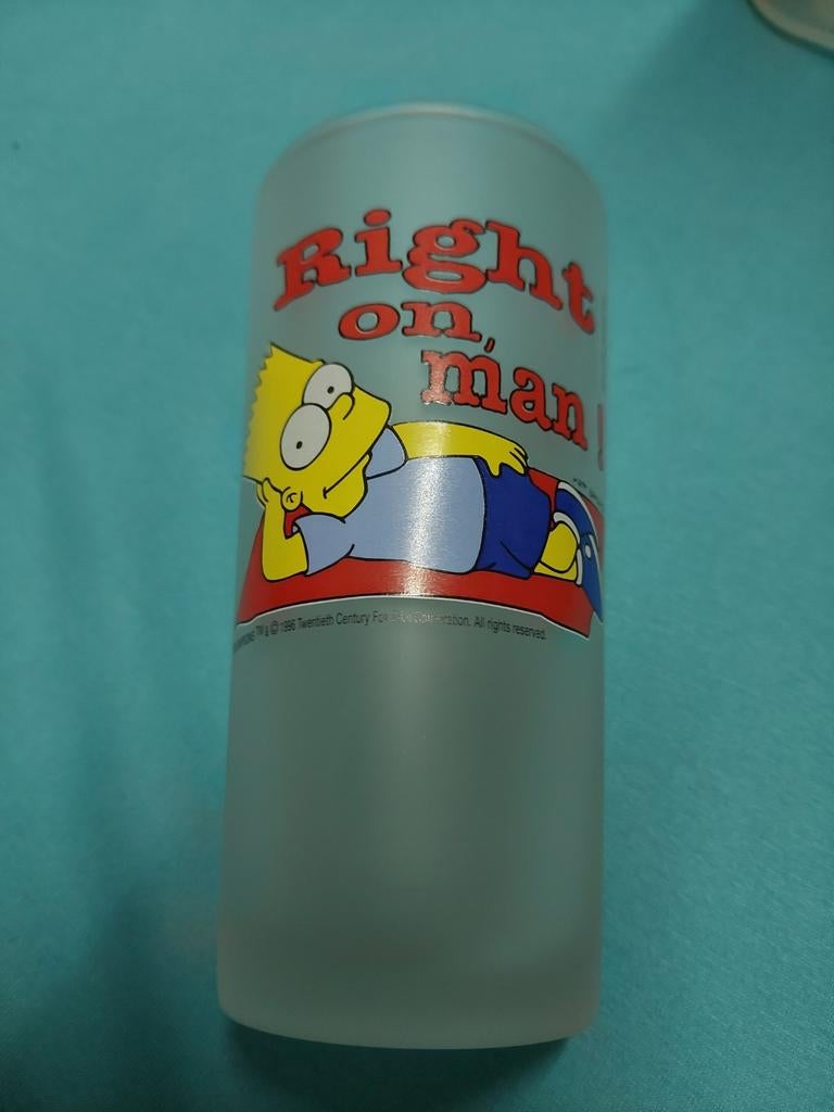 Glazen The Simpsons, Verzamelen, Glas en Drinkglazen, Ophalen, Zo goed als nieuw