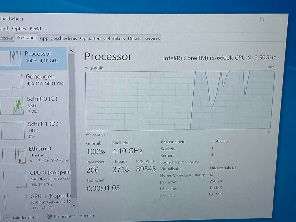 Gaming pc met 2 videokaarten, Computers en Software, Ophalen, Gebruikt, Gaming, SSD
