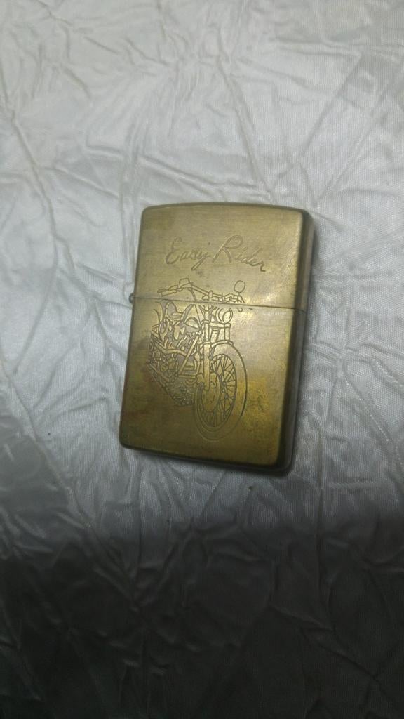 Aansteker Zippo briquet brass easy rider 1992  08, Enlèvement ou Envoi, 1980 à nos jours, Journal ou Magazine