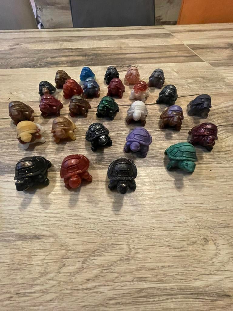 Collection de tortues en résine – Artisanat coloré!, Enlèvement ou Envoi