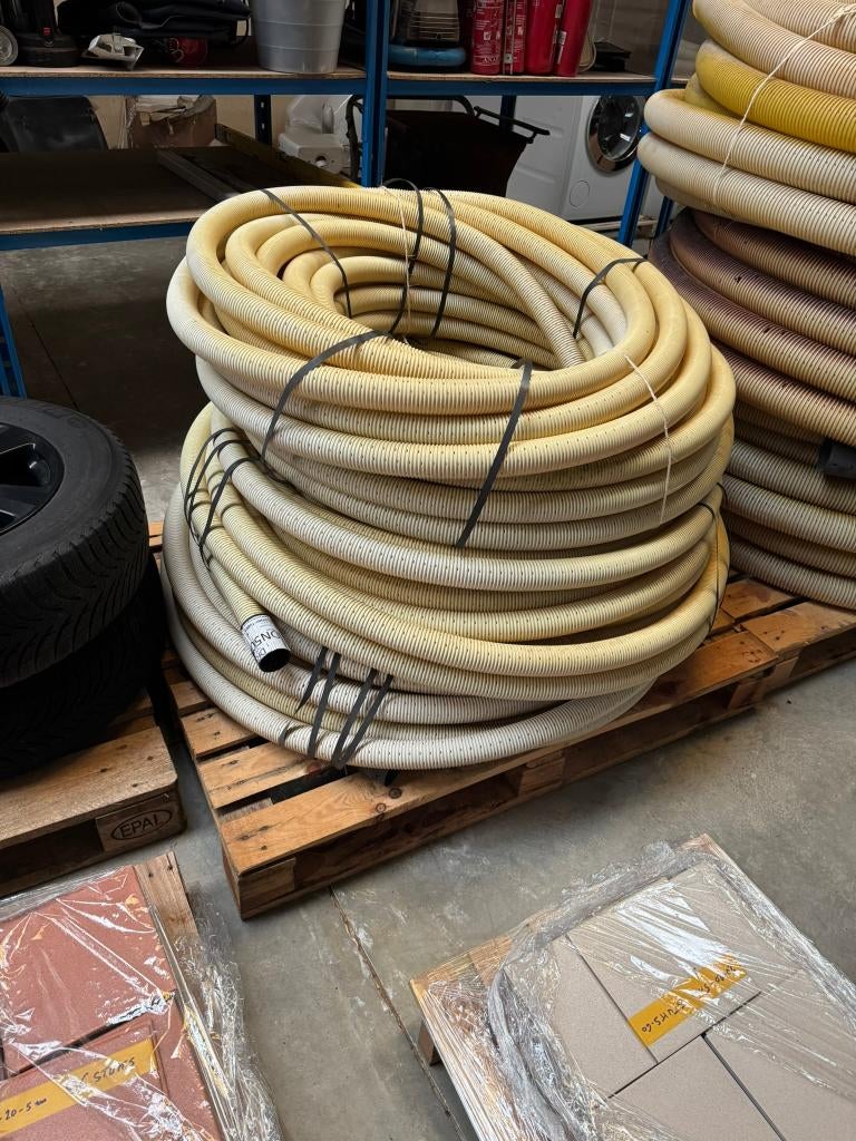 draaineerdarm 7 rollen 80 en 50, Afvoer, 6 meter of meer, Ophalen of Verzenden, Zo goed als nieuw