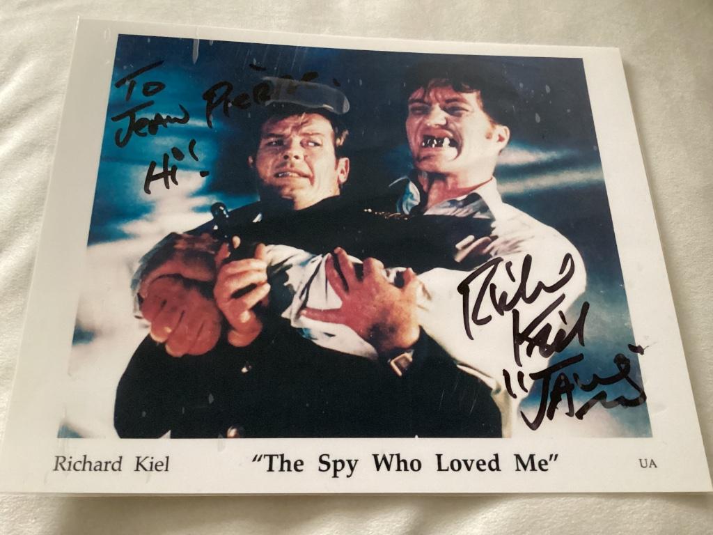 Handtekening Richard Kiel - The Spy Who Loved Me”, Ophalen of Verzenden, Zo goed als nieuw, Film, Foto of Kaart