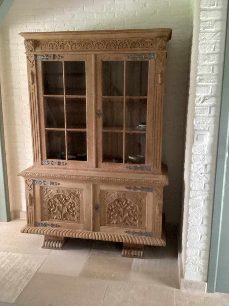 Eiken kast, Ophalen, Gebruikt, 100 tot 150 cm, Eikenhout