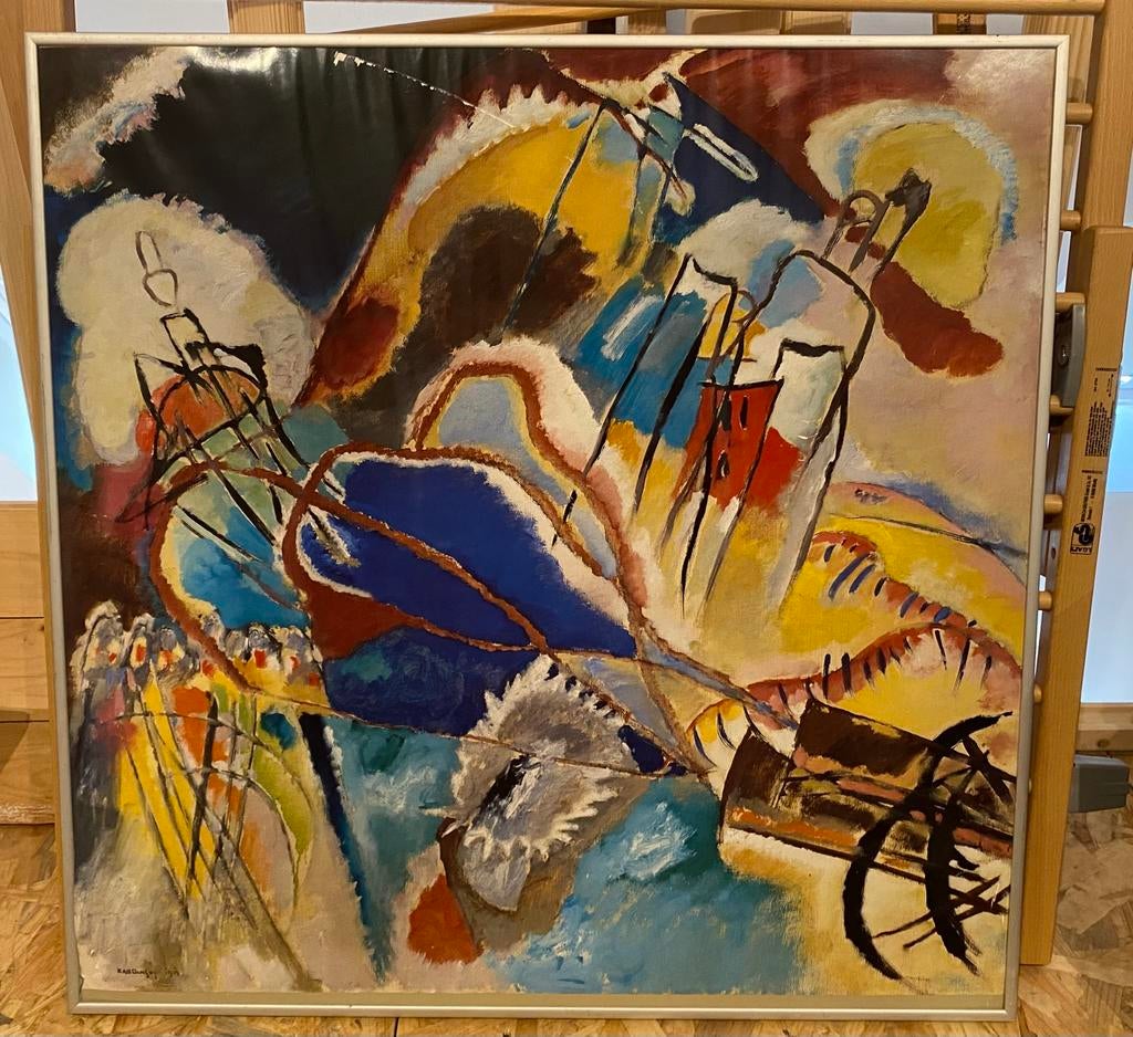 Schilderij Kadinsky, Ophalen
