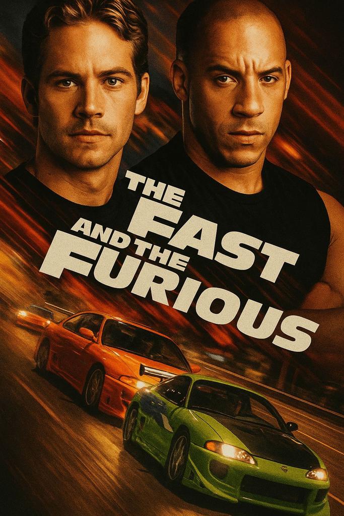 Panneau métallique Fast and Furious - Vintage Man Cave, Enlèvement ou Envoi, Comme neuf, Panneau publicitaire