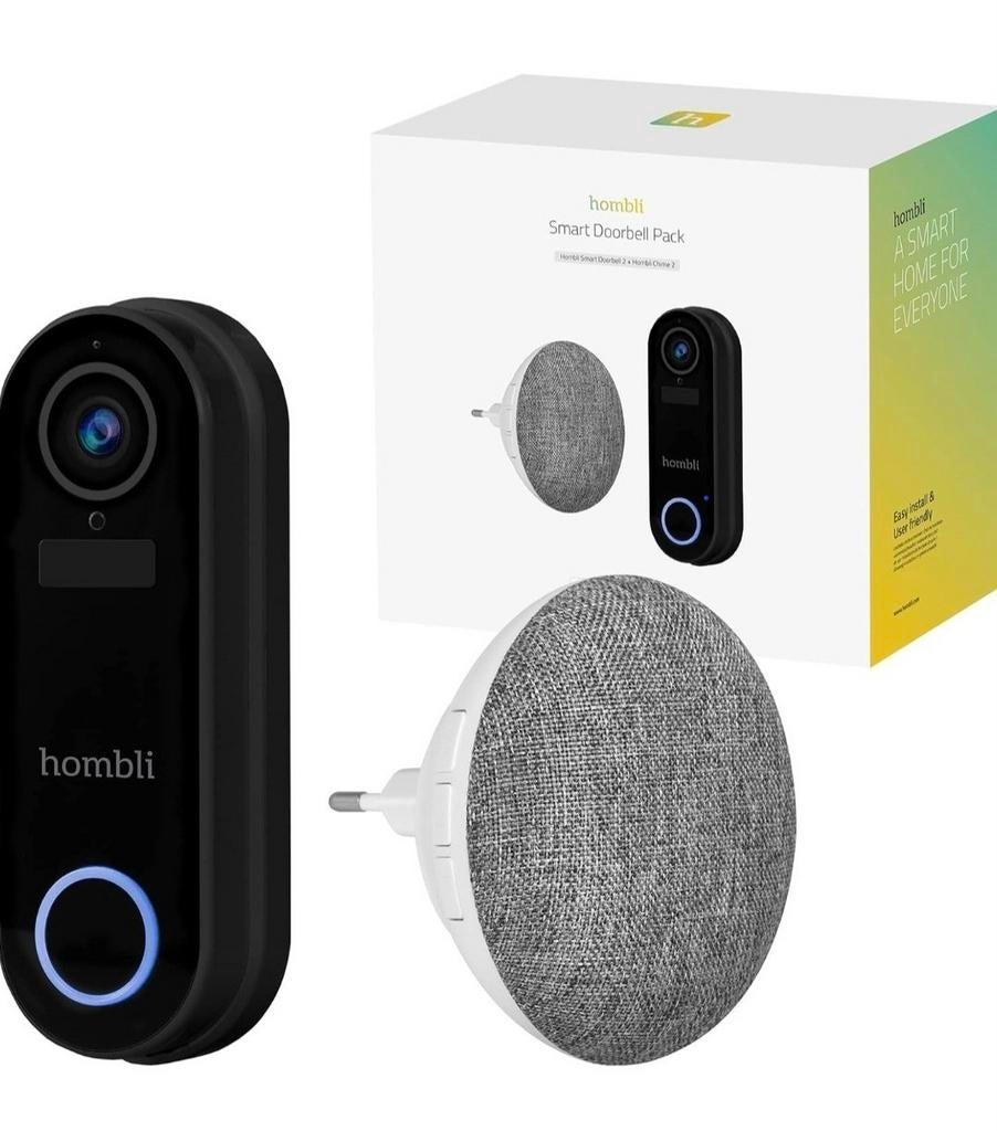 Hombli Smart Funk Chime 2 Door Bell with Intercom, Enlèvement, Neuf