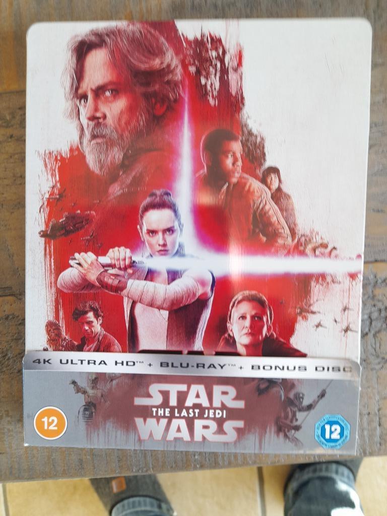 The Last Jedi 4K steelbook, Cd's en Dvd's, Blu-ray, Zo goed als nieuw, Science Fiction en Fantasy, Verzenden