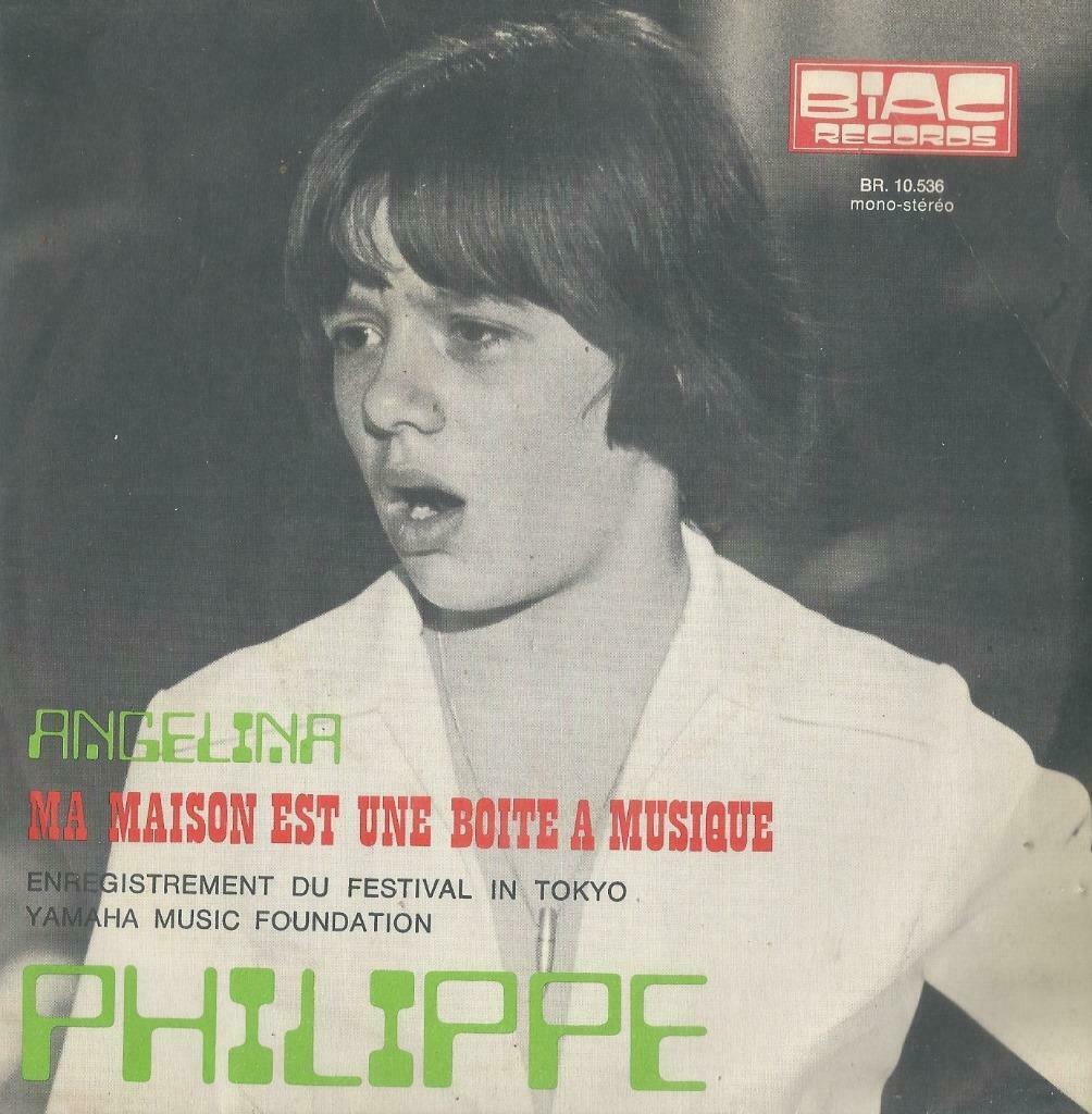 Philippe – Angelina / Ma maison es tune boite a musique, Enlèvement ou Envoi, Single, Utilisé, Pop