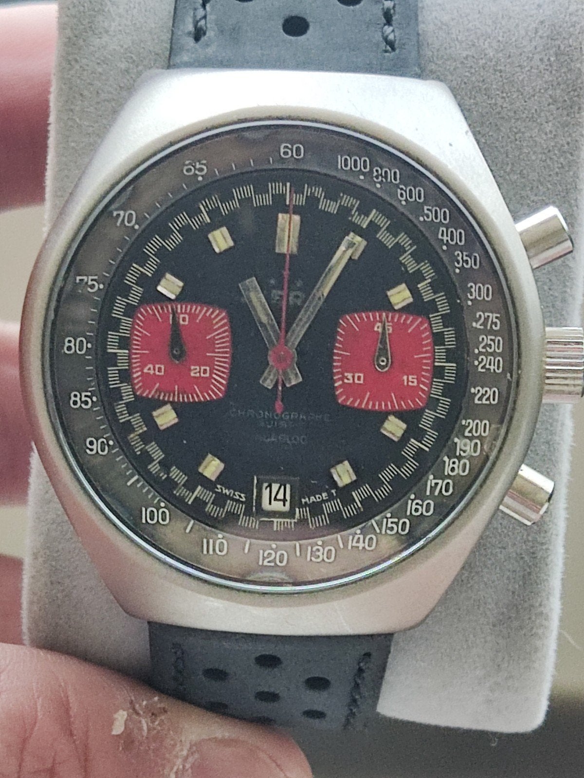Sierra valjoux 7734.  40,5mm, Enlèvement ou Envoi, Breitling