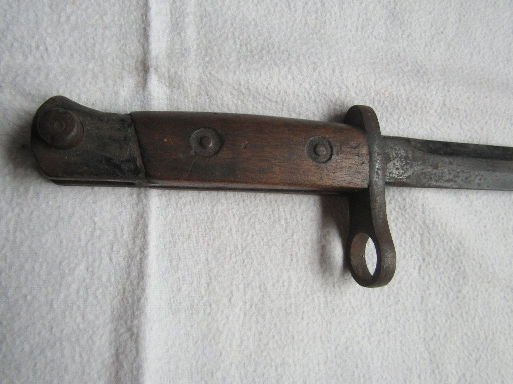 Remarquable baïonnette belge Modèle 1916, Collections, Enlèvement ou Envoi, Armée de terre, Couteau ou Poignard