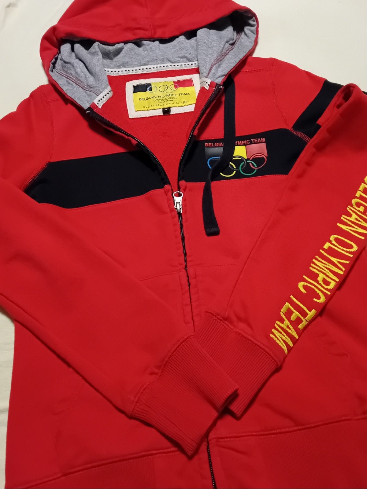 sweat à capuche zippé officiel en édition limitée - Belgian, Enlèvement ou Envoi