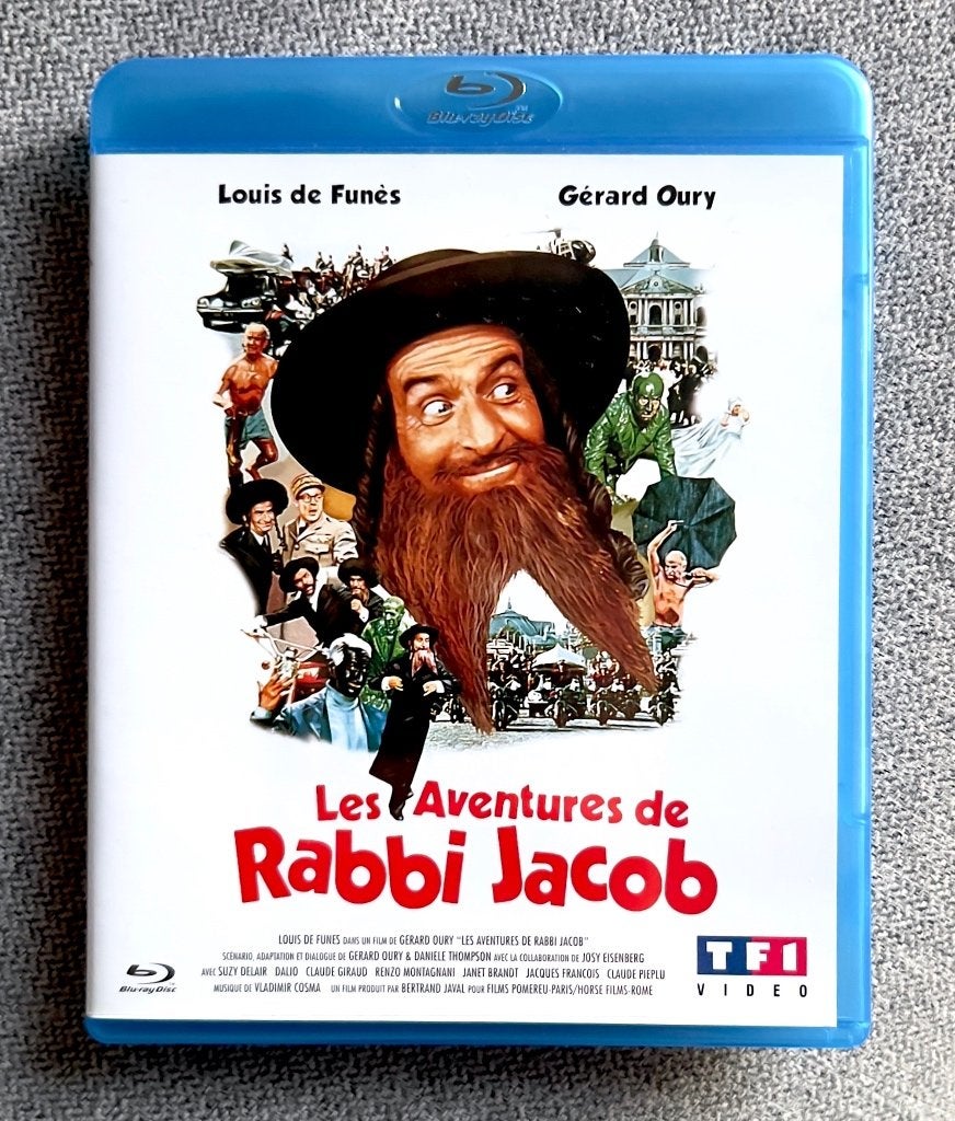 LES AVENTURES DE RABBI JACOB (in HD) /// Staat Als Nieuw, Cd's en Dvd's, Inclusief extra's, Frans, Alle leeftijden, Film