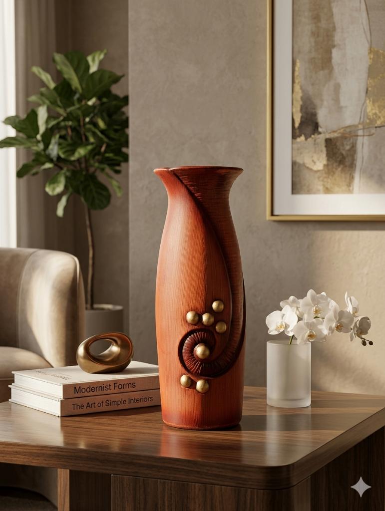 Vase Carstens série xenia designer Gerda heuckeroth 30 cm, Antiek en Kunst, Antiek | Vazen, Ophalen of Verzenden