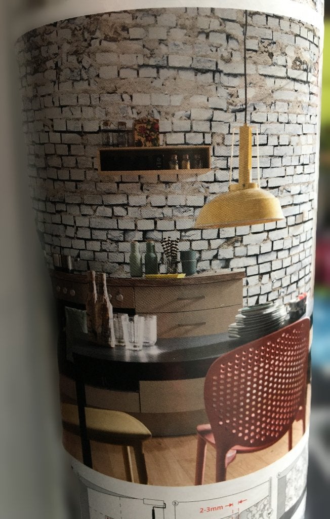 Behangposter White Brick XXL(368x254)-feature wall, Enlèvement ou Envoi, Papier peint photo