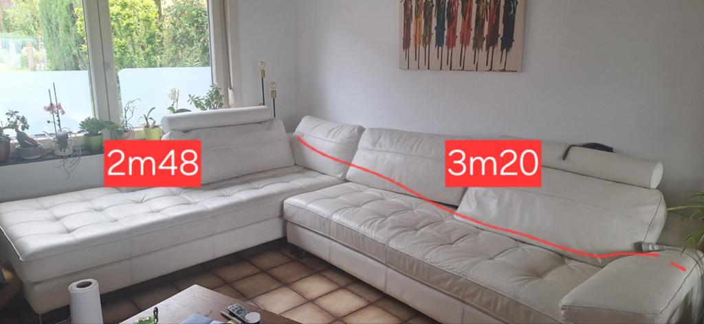 Canapé angle en cuir, Maison & Meubles, Canapés | Coins salons complets, Enlèvement, Utilisé, Cuir